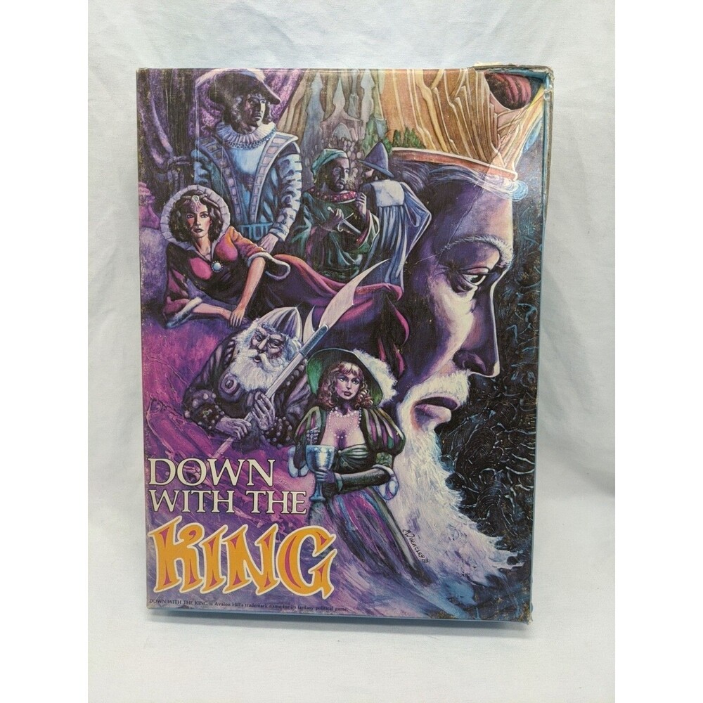 Avalon Hill Down With The King Board Game Complete
